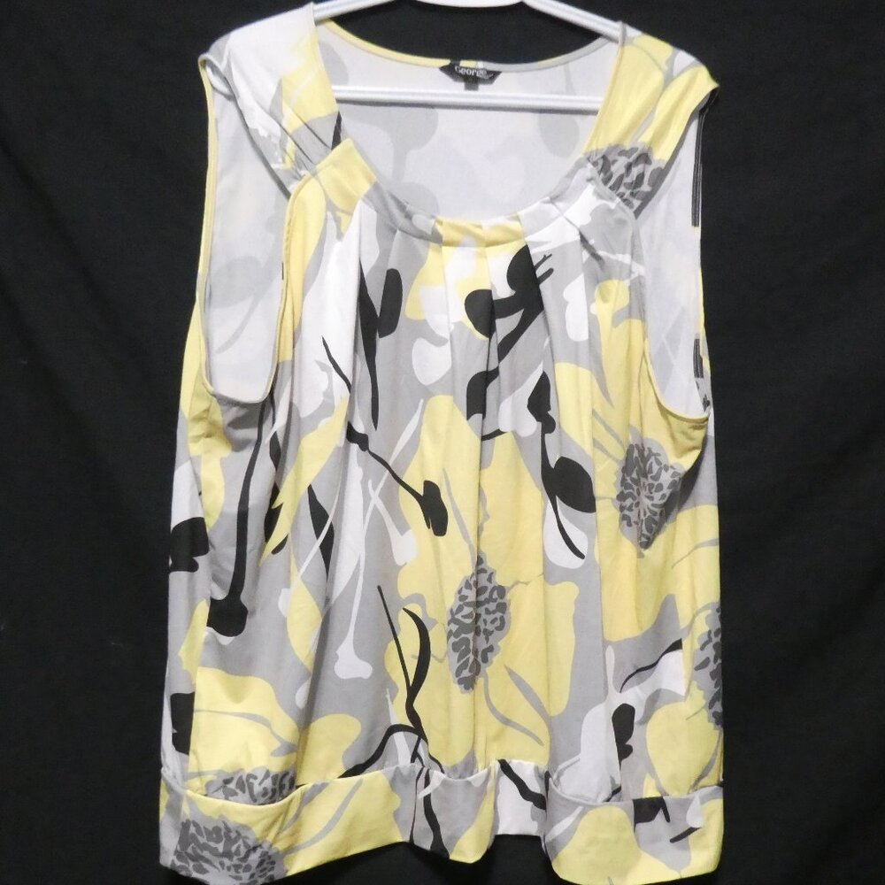 GEORGE PLUS | 3X | Gorgeous Floral Print Sleeveless Blouse